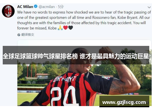 全球足球篮球帅气球星排名榜 谁才是最具魅力的运动巨星